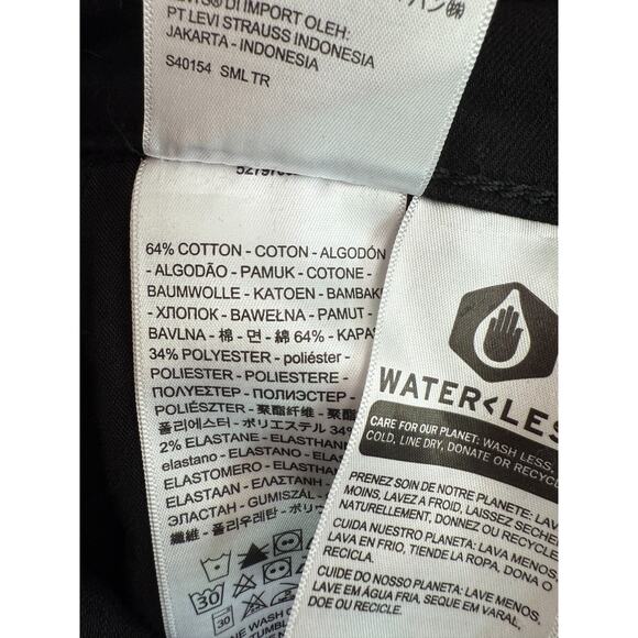 Levi's Women 720 High Rise Super Skinny Zip Fly Black Jeans 24x28 - Picture 11 of 12